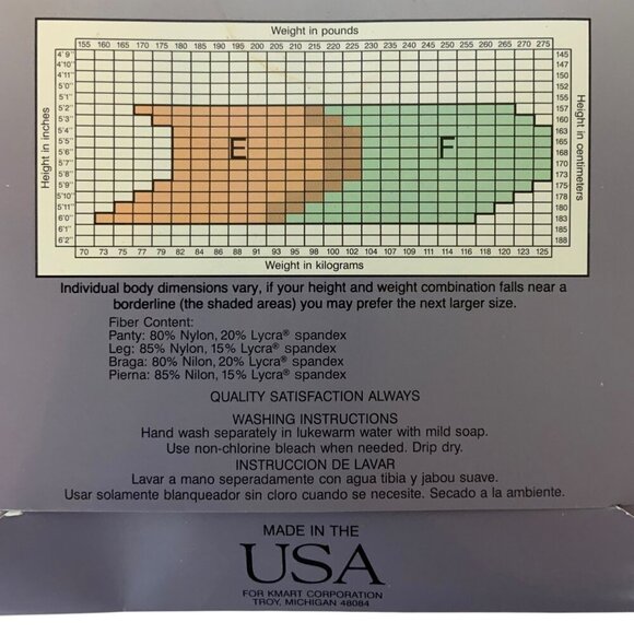 Jaclyn Smith Light Support Pantyhose Plus Size E 1X Beige Sandalfoot - Picture 3 of 3